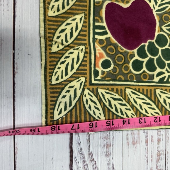 VTG Pottery Barn 100% Cotton Fruit Print Napkins Set Of 4 Orange, Pear, Grapes - Picture 5 of 6